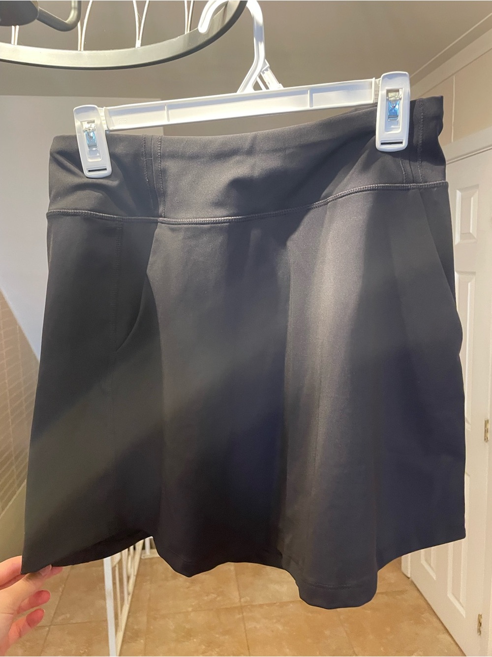 Lole Black Athletic Skort with Flared Hem